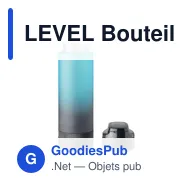 LEVEL Bouteillen de sport RPET 1L - Miniature 8