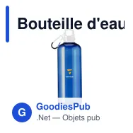 Bouteille d'eau personnalisable Lewis RPET 630 ml avec logo - Miniature 12