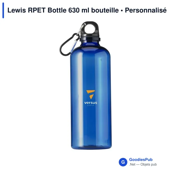 Bouteille d'eau personnalisable Lewis RPET 630 ml avec logo - Image 12