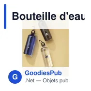 Bouteille d'eau personnalisable Lewis RPET 630 ml avec logo - Miniature 3
