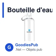 Bouteille d'eau personnalisable Lewis RPET 630 ml avec logo - Miniature 4