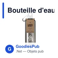 Bouteille d'eau personnalisable Lewis RPET 630 ml avec logo - Miniature 5