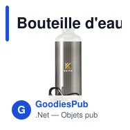 Bouteille d'eau personnalisable Lewis RPET 630 ml avec logo - Miniature 6