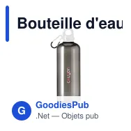 Bouteille d'eau personnalisable Lewis RPET 630 ml avec logo - Miniature 8