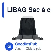 LIBAG Sac à cordon en PU RPET 2 tons - Miniature 1