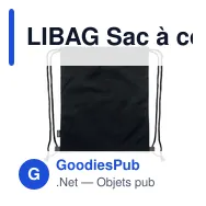 LIBAG Sac à cordon en PU RPET 2 tons - Miniature 2