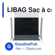 LIBAG Sac à cordon en PU RPET 2 tons - Miniature 3