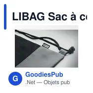 LIBAG Sac à cordon en PU RPET 2 tons - Miniature 4