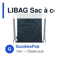 LIBAG Sac à cordon en PU RPET 2 tons - Miniature 6