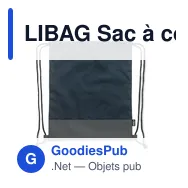LIBAG Sac à cordon en PU RPET 2 tons - Miniature 7