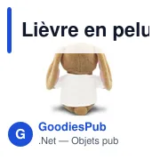 Peluche personnalisable Lièvre en RPET avec logo - Jumpie - Miniature 6