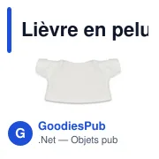 Peluche personnalisable Lièvre en RPET avec logo - Jumpie - Miniature 7