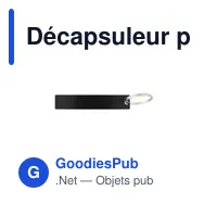 Décapsuleur porte-clés personnalisable en aluminium - LiftUpavec logo - Miniature 12