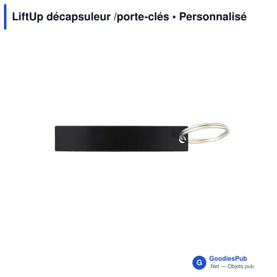 Décapsuleur porte-clés personnalisable en aluminium - LiftUpavec logo - Image 12
