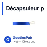 Décapsuleur porte-clés personnalisable en aluminium - LiftUpavec logo - Miniature 6