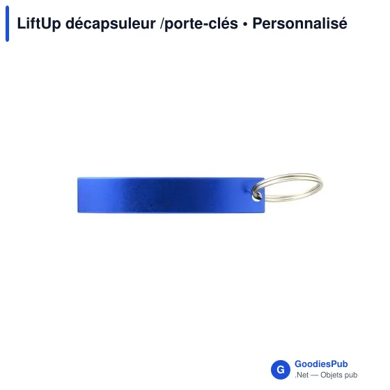 Décapsuleur porte-clés personnalisable en aluminium - LiftUpavec logo - Image 6