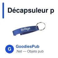 Décapsuleur porte-clés personnalisable en aluminium - LiftUpavec logo - Miniature 7