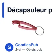 Décapsuleur porte-clés personnalisable en aluminium - LiftUpavec logo - Miniature 8