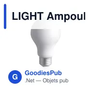 LIGHT Ampoule antistress en PU - Miniature 1