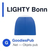 LIGHTY Bonnet unisexe en coton - Miniature 2