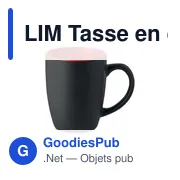 LIM Tasse en céramique bicolore 290 - Miniature 1