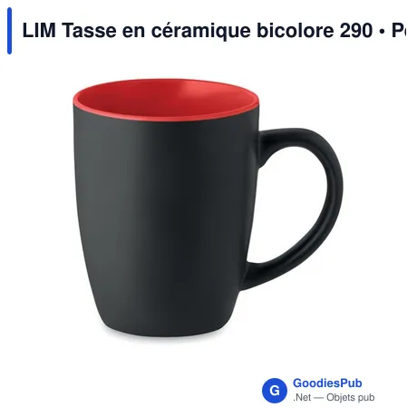 LIM Tasse en céramique bicolore 290