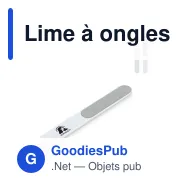 Lime à ongles personnalisable en ABS recyclé avec logo - Noa - Miniature 1