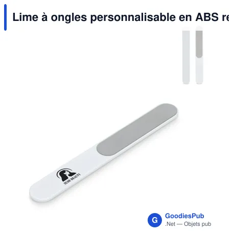 Lime à ongles personnalisable en ABS recyclé avec logo - Noa