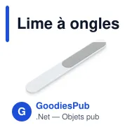 Lime à ongles personnalisable en ABS recyclé avec logo - Noa - Miniature 2