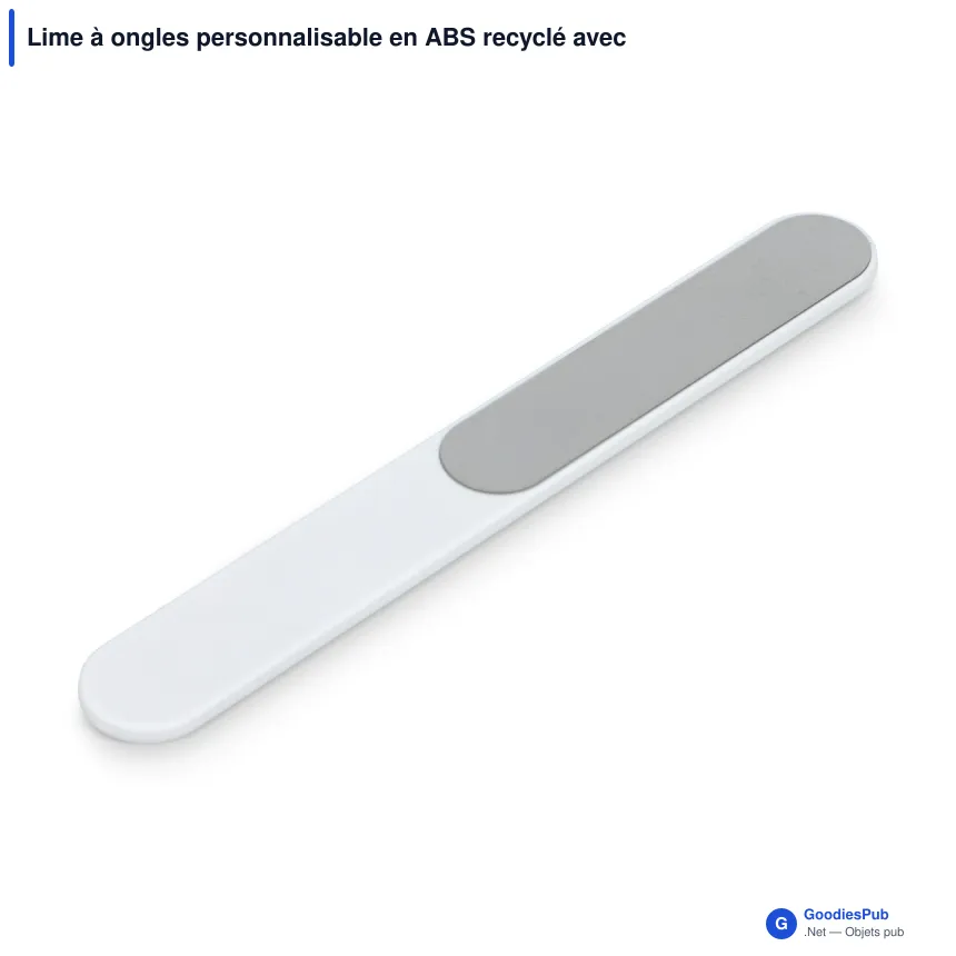Lime à ongles personnalisable en ABS recyclé avec logo - Noa - Image 2
