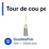 Tour de cou personnalisable avec logo pour entreprises - Miniature 1