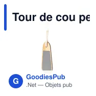 Tour de cou personnalisable avec logo pour entreprises - Miniature 2