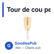 Tour de cou personnalisable avec logo pour entreprises - Miniature 3