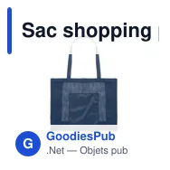 Sac shopping personnalisable en maille RPET avec logo - LIMP - Miniature 3