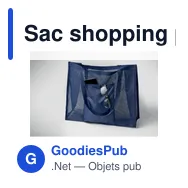 Sac shopping personnalisable en maille RPET avec logo - LIMP - Miniature 5