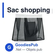 Sac shopping personnalisable en maille RPET avec logo - LIMP - Miniature 6