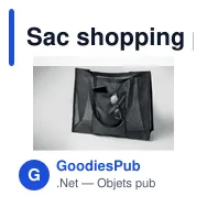 Sac shopping personnalisable en maille RPET avec logo - LIMP - Miniature 10