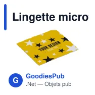 Lingette microfibre personnalisable antibactérienne avec logo - 15 x 18 cm - Miniature 1