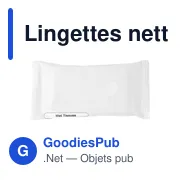 Lingettes nettoyantes pour les mains Pocketclean - Miniature 1