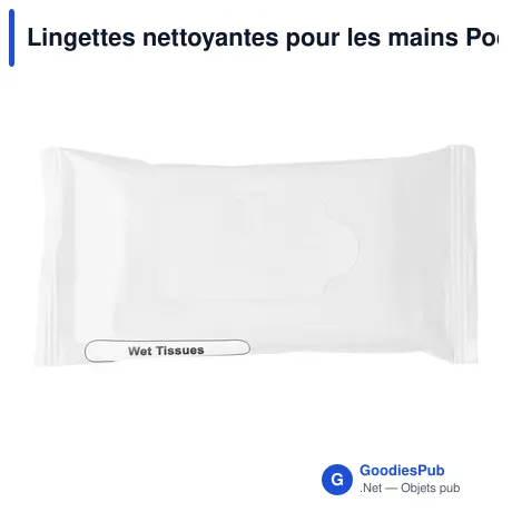 Lingettes nettoyantes pour les mains Pocketclean
