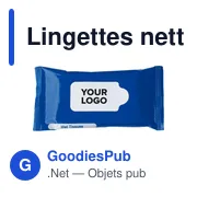 Lingettes nettoyantes pour les mains Pocketclean - Miniature 3