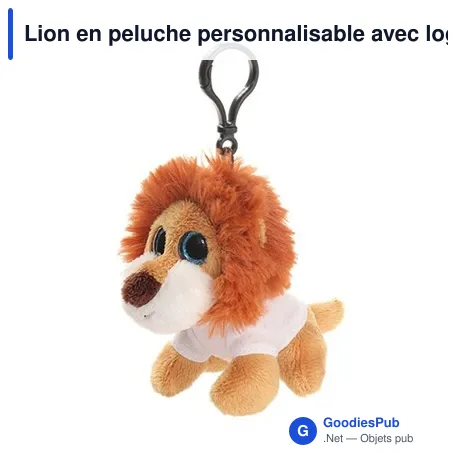 Lion en peluche personnalisable avec logo - Jory