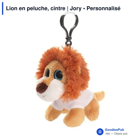 Lion en peluche personnalisable avec logo - Jory - Image 1