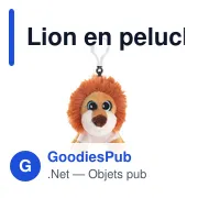 Lion en peluche personnalisable avec logo - Jory - Miniature 3