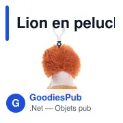 Lion en peluche personnalisable avec logo - Jory - Miniature 4