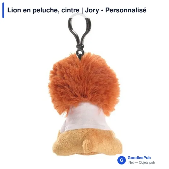 Lion en peluche personnalisable avec logo - Jory - Image 4