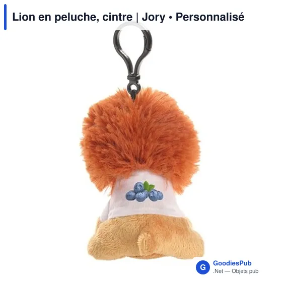 Lion en peluche personnalisable avec logo - Jory - Image 7
