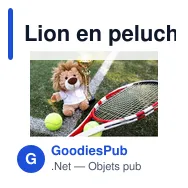 Lion en peluche personnalisable avec logo - Manethew - Miniature 2