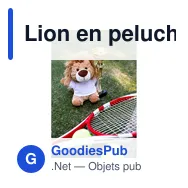 Lion en peluche personnalisable avec logo - Manethew - Miniature 3