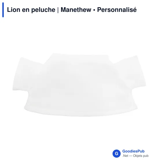 Lion en peluche personnalisable avec logo - Manethew - Image 7